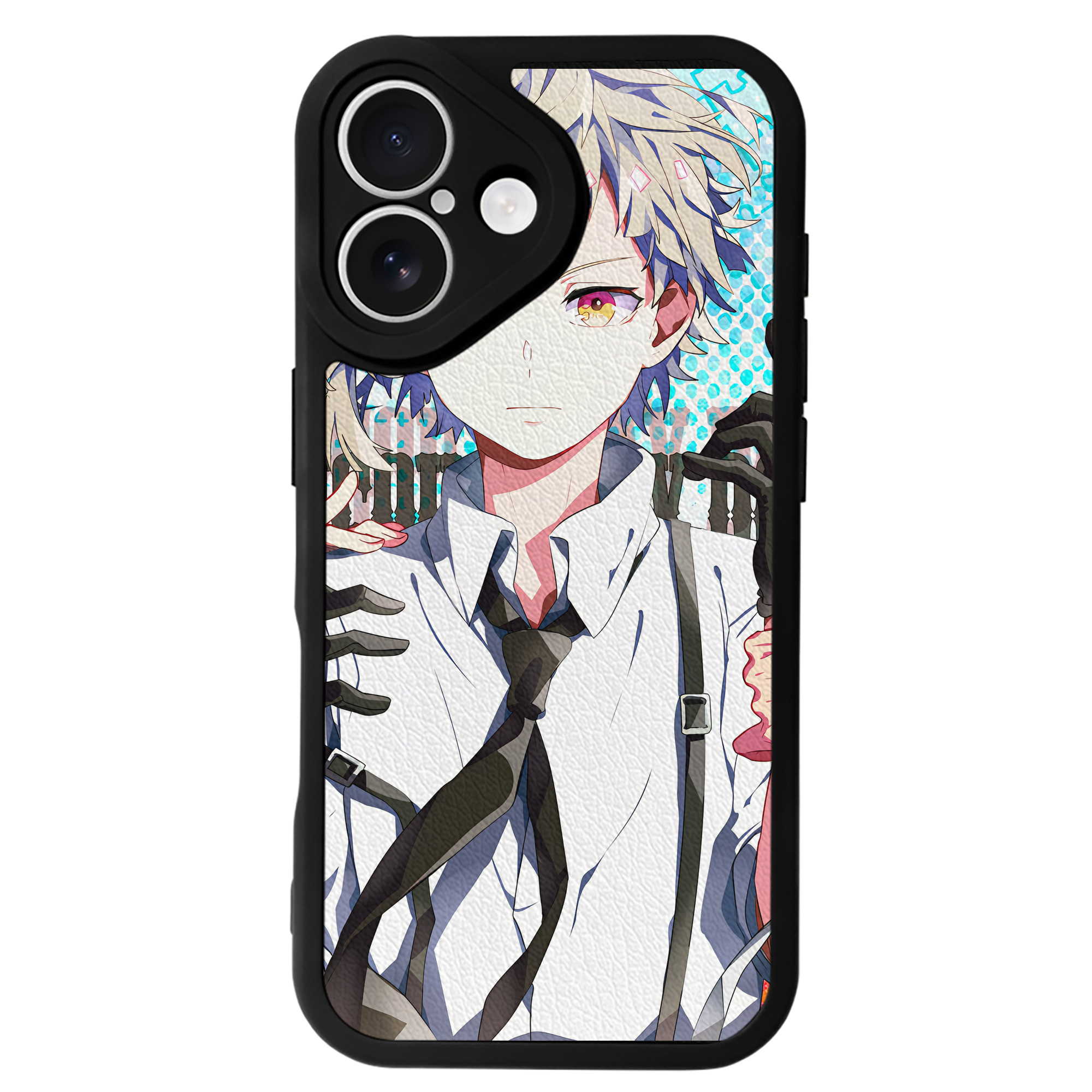 （画像用） 文豪ストレイドッグス Bungo Stray Dogs 【iPhone 16シリーズ対応】シリコンスマホケース（レザー調） 材質：シリコン